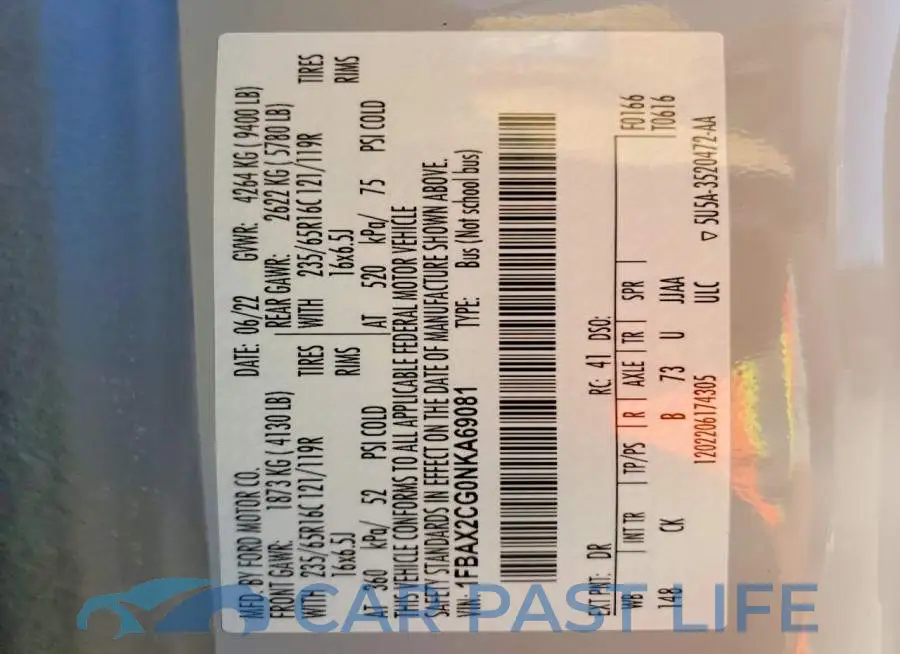 1FBAX2CG0NKA69081# 13