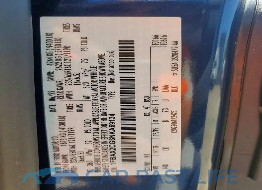 1FBAX2CG6NKA69134# 13