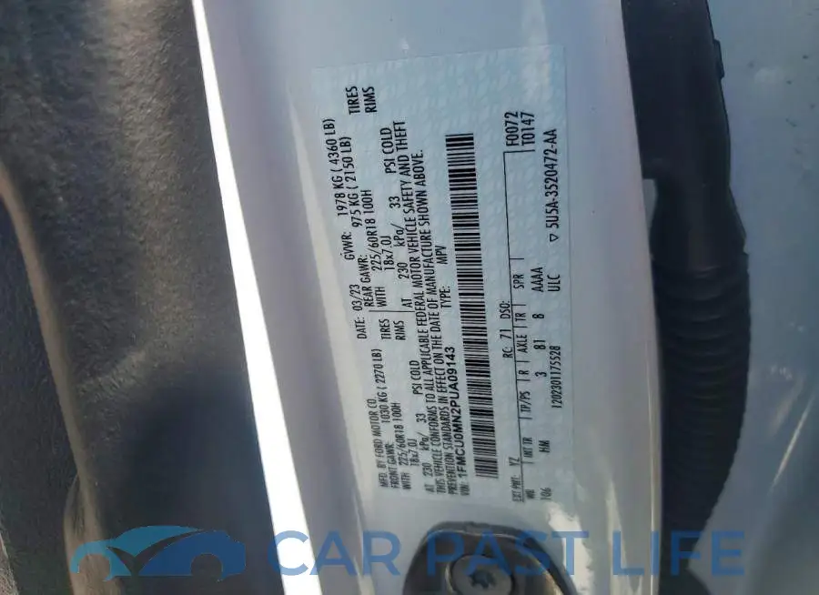 1FMCU0MN2PUA09143# 13