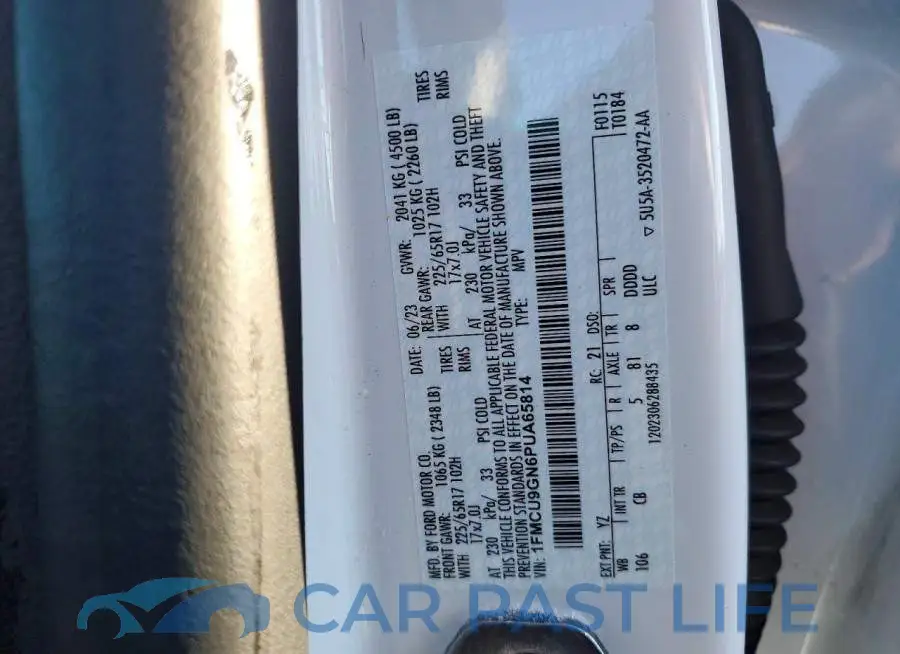 1FMCU9GN6PUA65814# 13