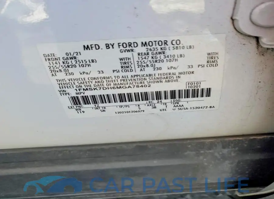 1FMSK7DH6MGA78402# 14