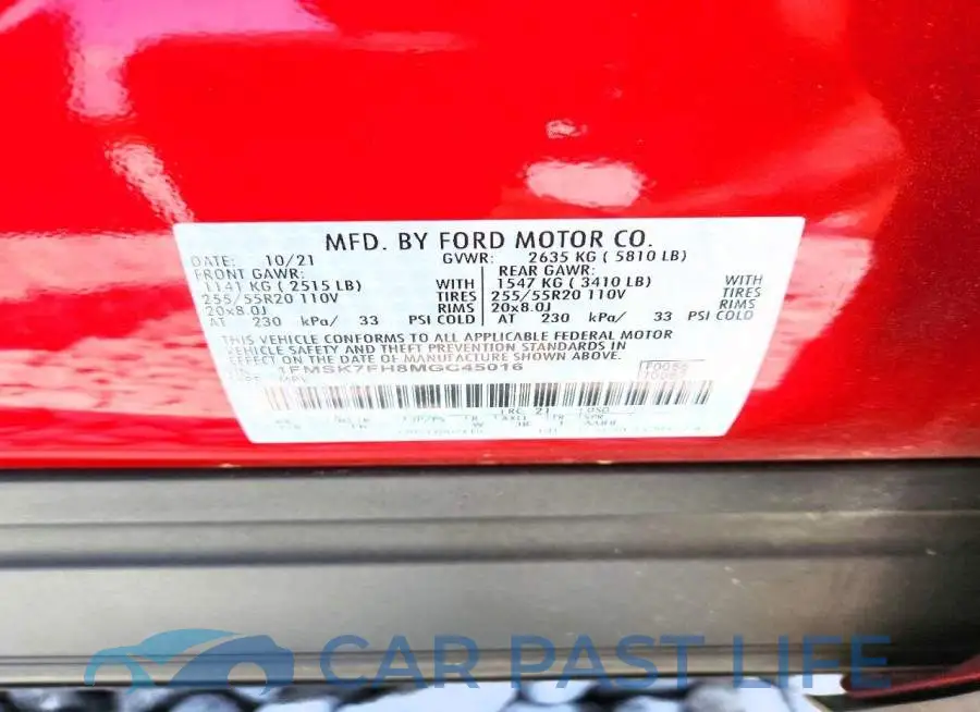 1FMSK7FH8MGC45016# 12