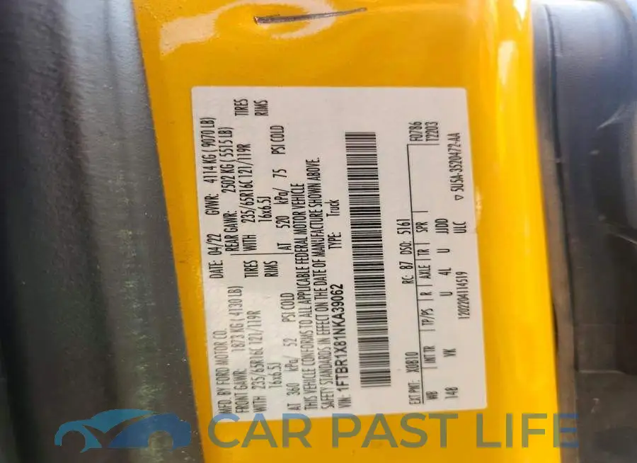 1FTBR1X81NKA39062# 13