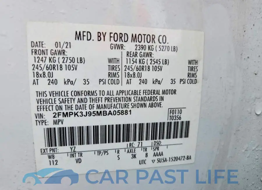 2FMPK3J95MBA05881# 13