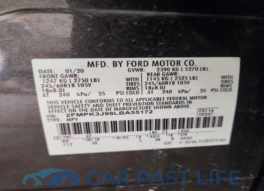 2FMPK3J98LBA55172# 13
