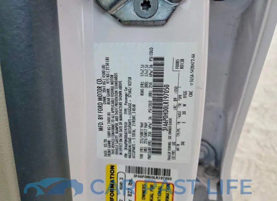 3FA6P0HD0LR197050# 12