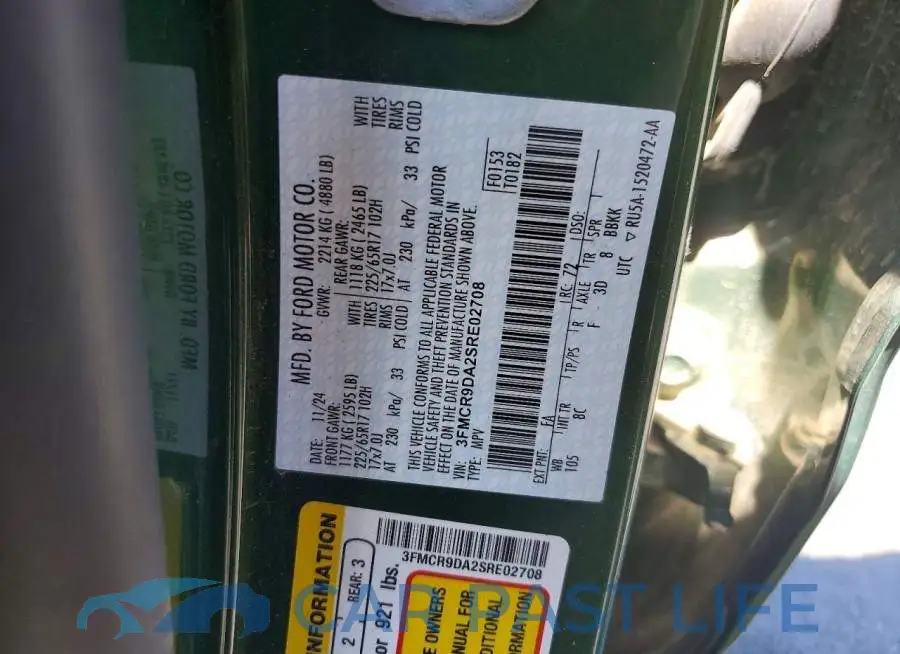 3FMCR9DA2SRE02708# 13