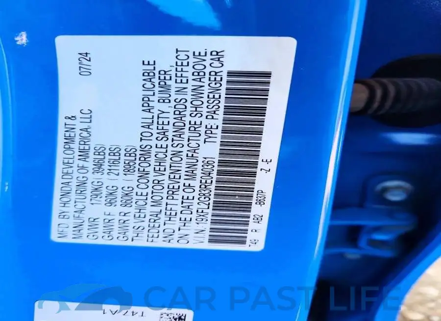 19XFL2G83RE040361# 13