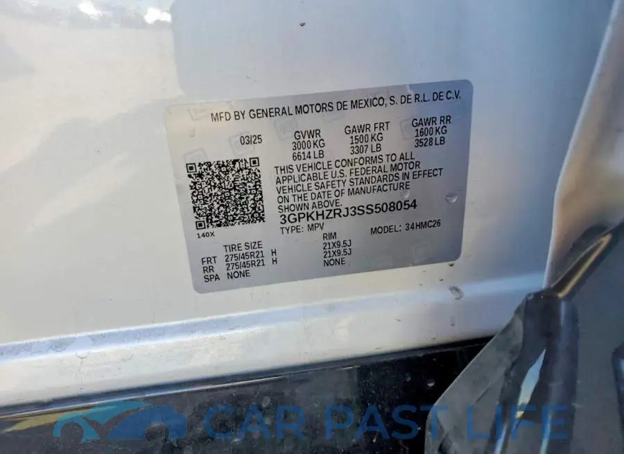 3GPKHZRJ3SS508054# 13
