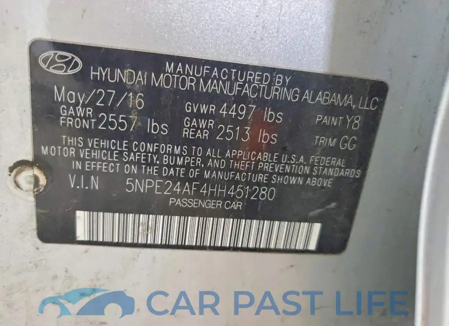 5NPE24AF4HH451280# 13