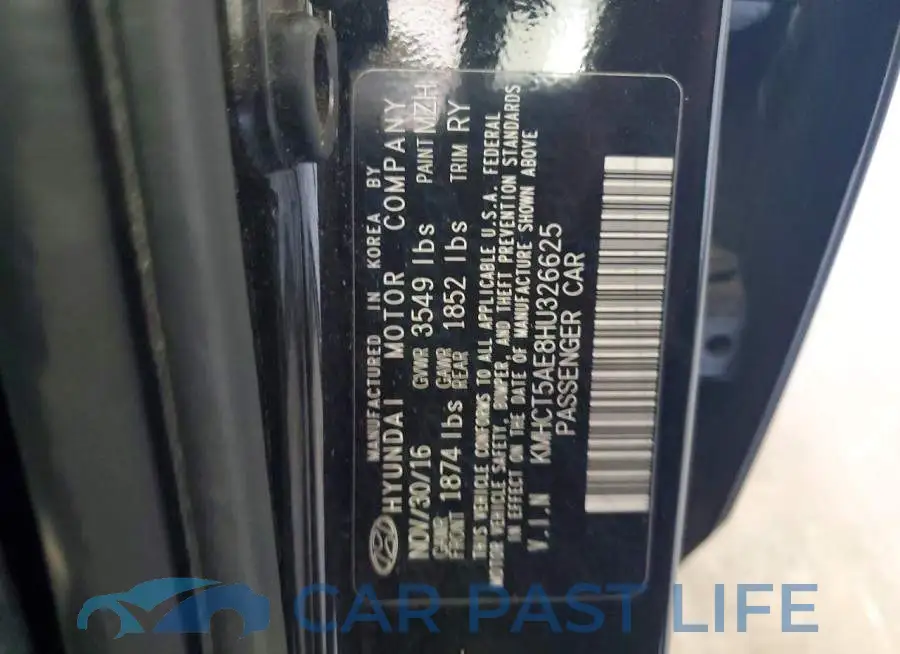 KMHCT5AE8HU326625# 12