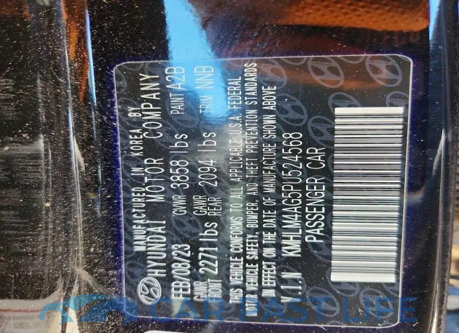 KMHLM4AG5PU524568# 12