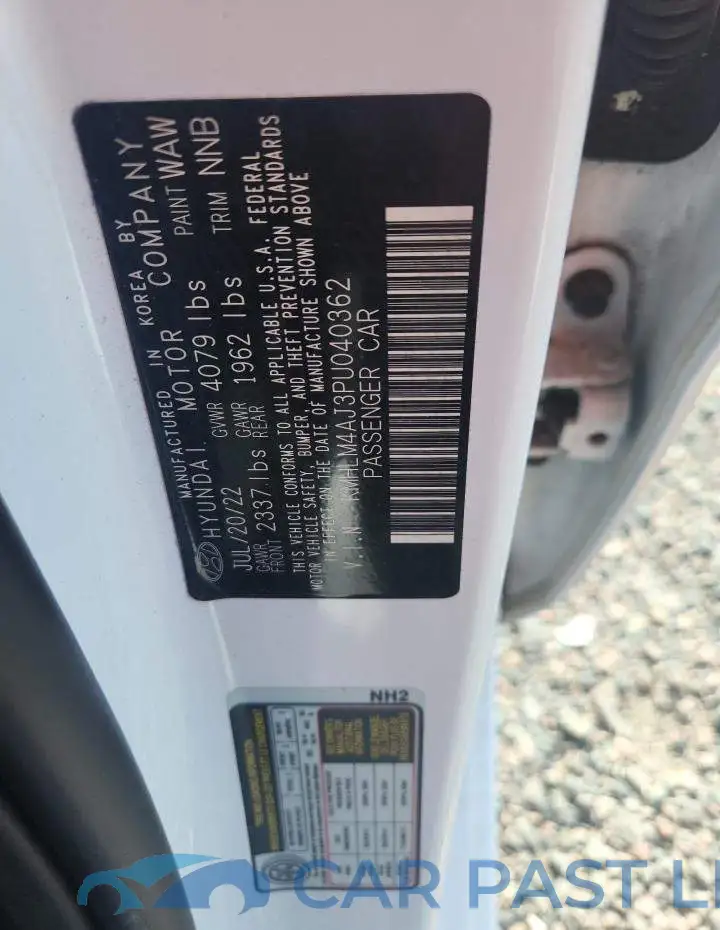 KMHLM4AJ3PU040362# 12