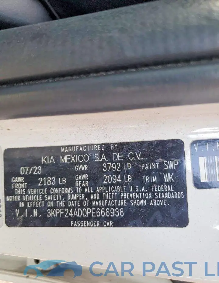 3KPF24AD0PE666936# 13
