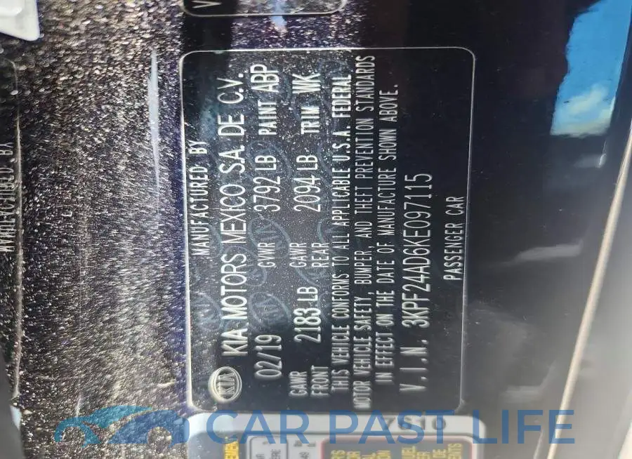 3KPF24AD6KE097115# 12