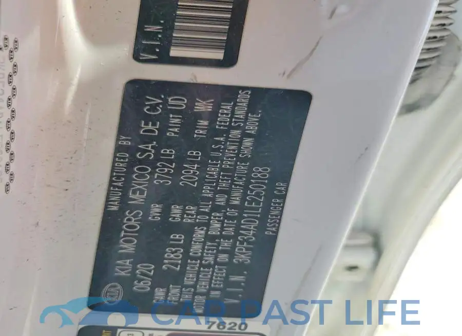 3KPF34AD1LE250188# 13