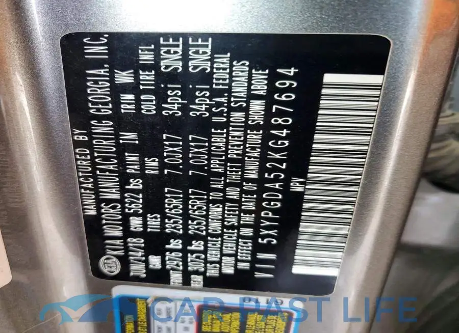 5XYPGDA52KG487694# 14
