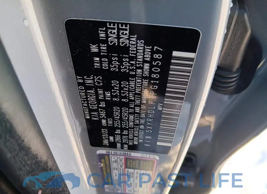 5XYRHDLF7PG180587# 12