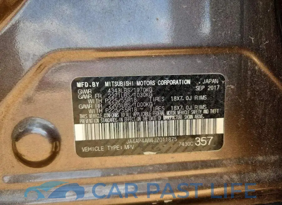 JA4AP4AW4JZ011875# 13