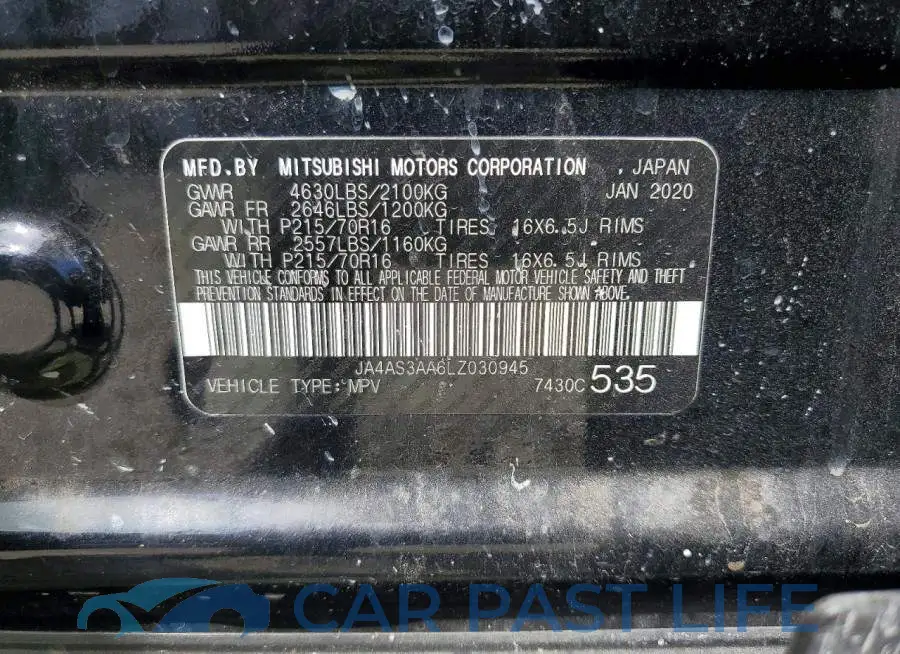 JA4AS3AA6LZ030945# 12