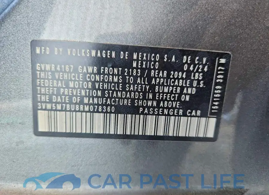 3VW5M7BU8RM078360# 13