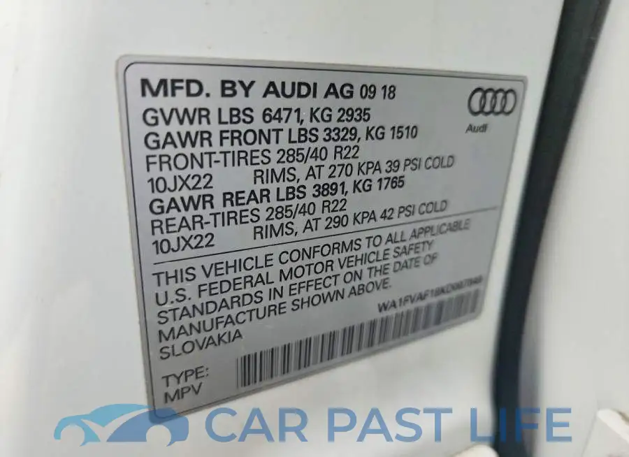 WA1FVAF18KD007849# 13