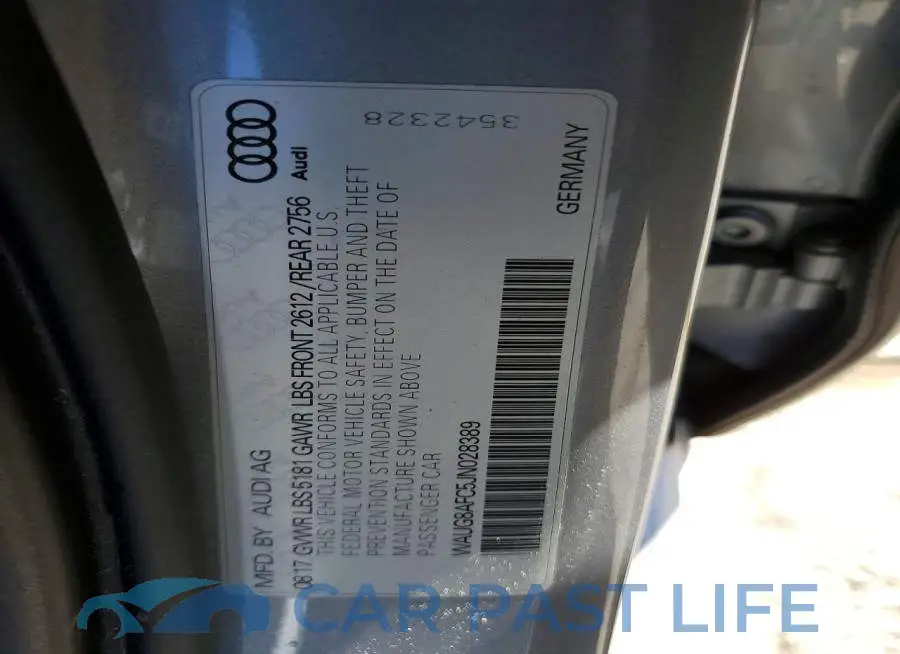 WAUG8AFC5JN028389# 12