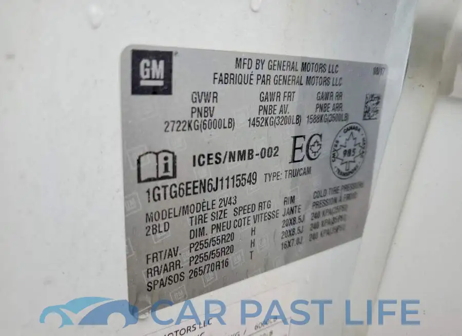 1GTG6EEN6J1115549# 12