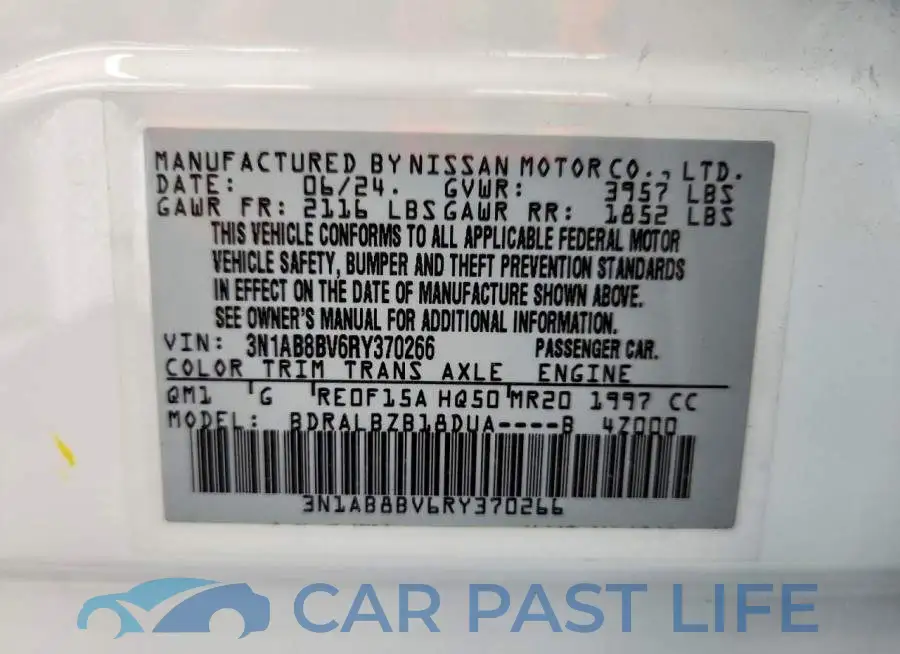3N1AB8BV6RY370266# 12
