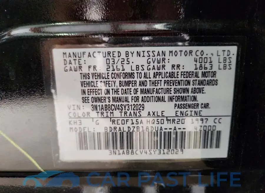 3N1AB8CV4SY312029# 12