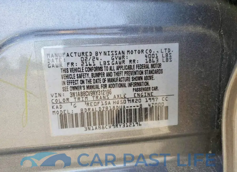 3N1AB8CV9RY312196# 12