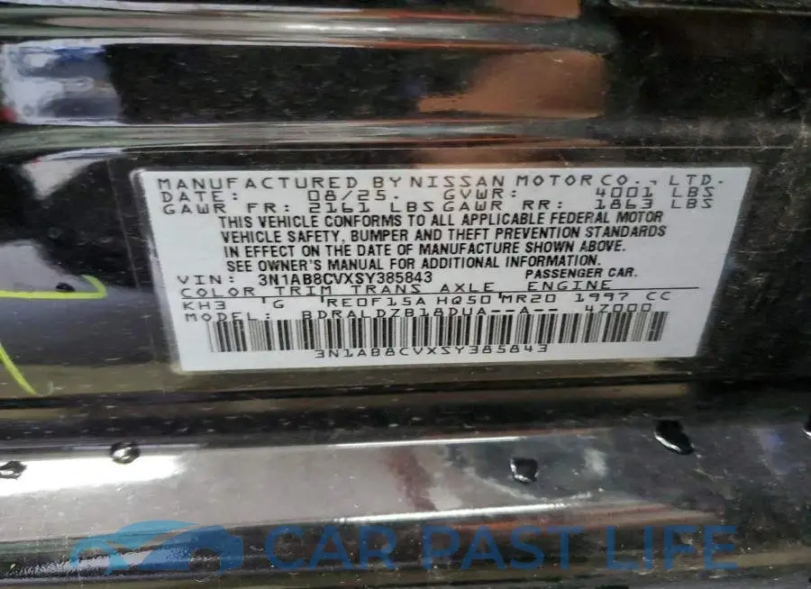 3N1AB8CVXSY385843# 12