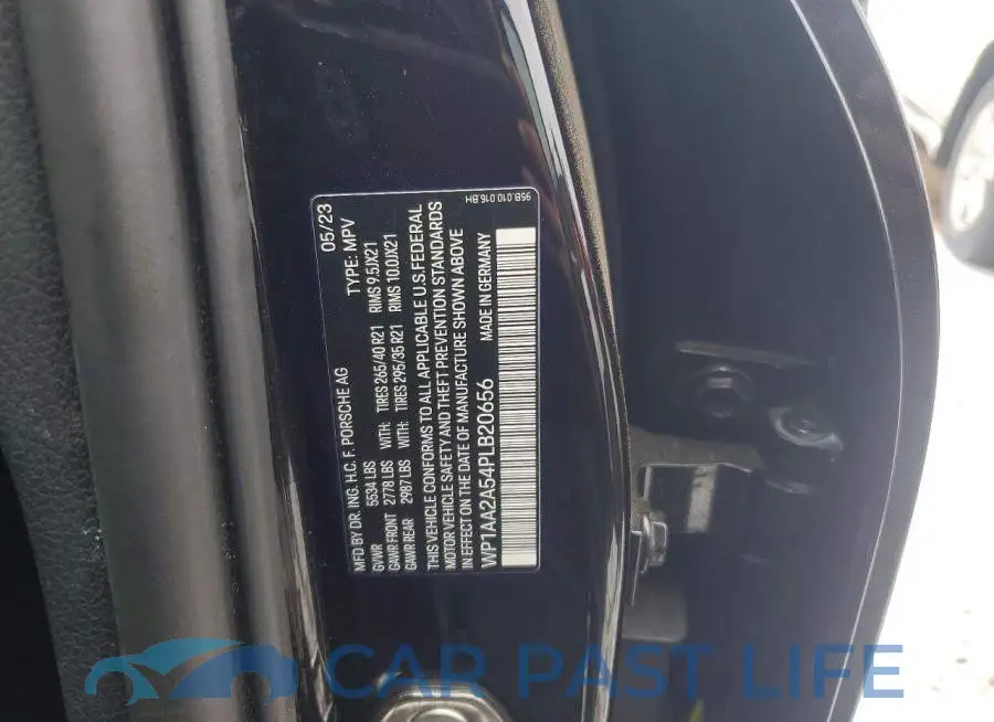 WP1AA2A54PLB20656# 12