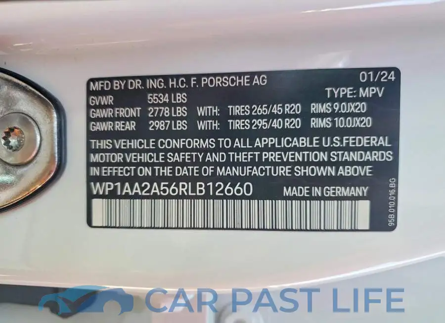 WP1AA2A56RLB12660# 13
