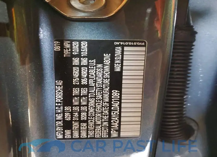 WP1AA2AY5LDA01089# 13