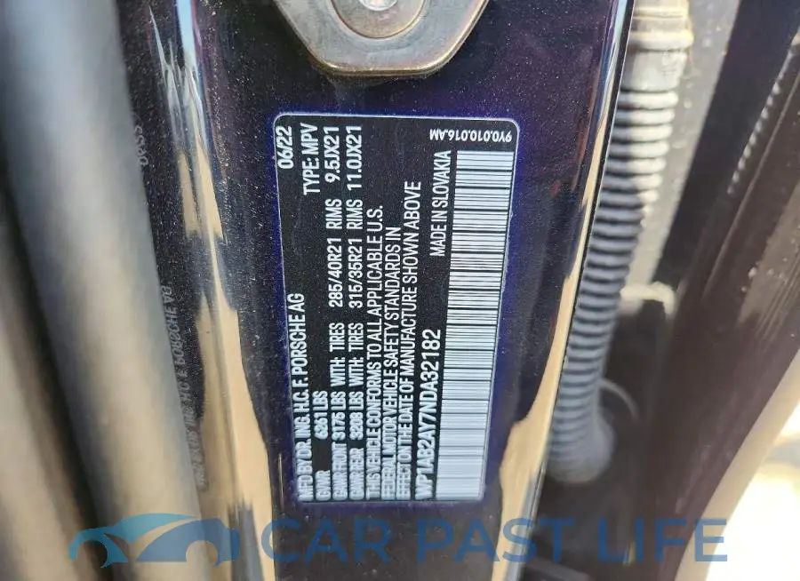 WP1AB2AY7NDA32182# 13