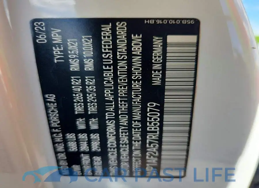 WP1AF2A57RLB55079# 14