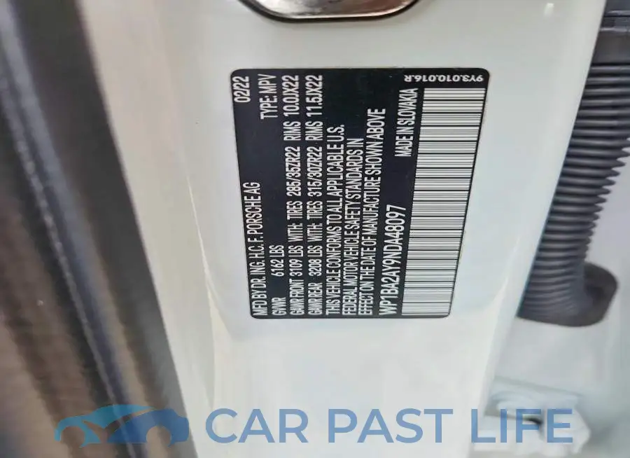 WP1BA2AY9NDA48097# 12