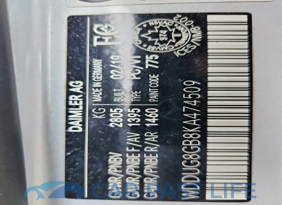 WDDUG8GB8KA474509# 12