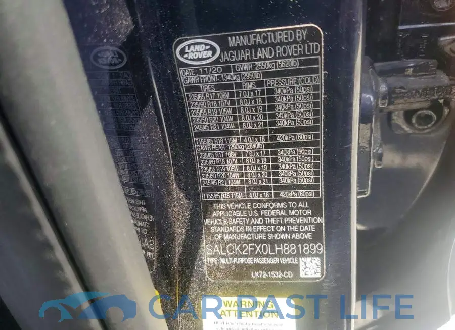 SALCK2FX0LH881899# 13