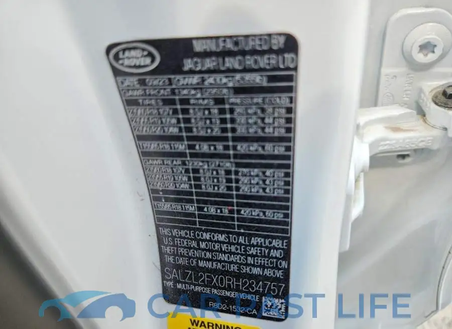 SALZL2FX0RH234757# 12