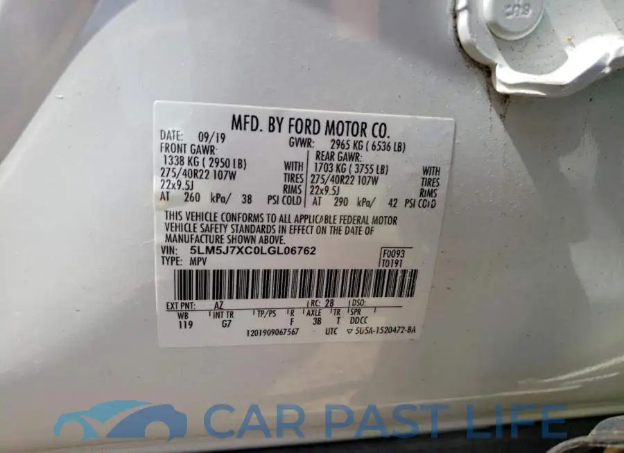 5LM5J7XC0LGL06762# 13