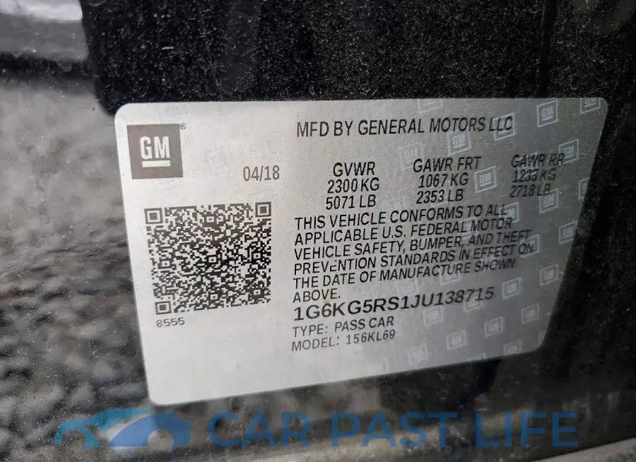 1G6KG5RS1JU138715# 12