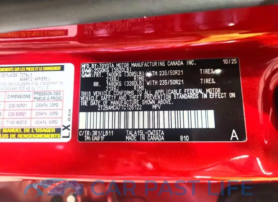 2T2BAMCA7TC126122# 14