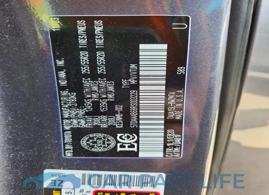 5TDAAAB68RS003229# 14