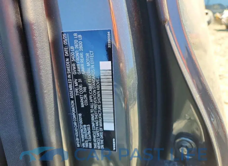 YV4M12RC5T1300118# 12