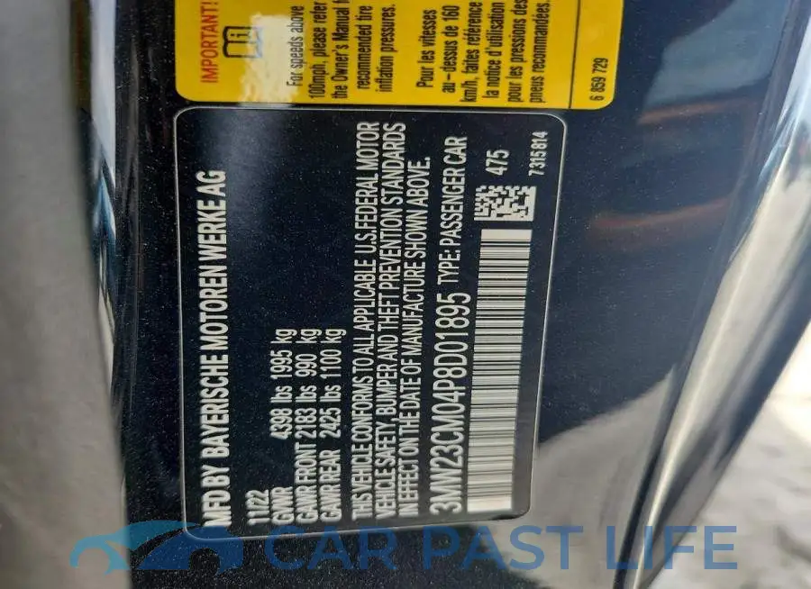 3MW23CM04P8D01895# 12