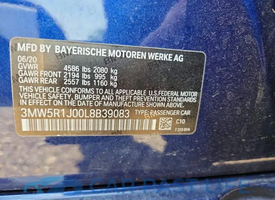 3MW5R1J00L8B39083# 12