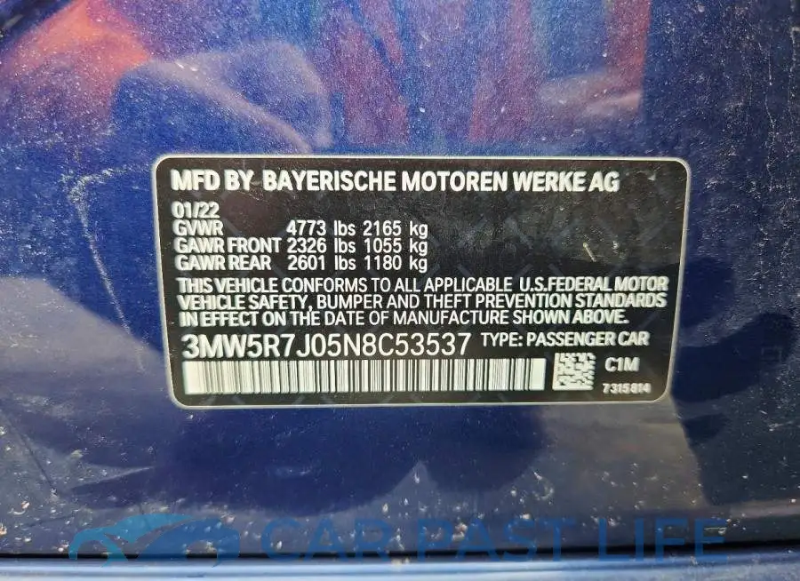3MW5R7J05N8C53537# 12