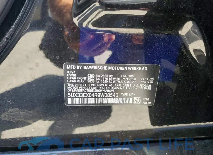 5UX33EX04R9W08540# 13